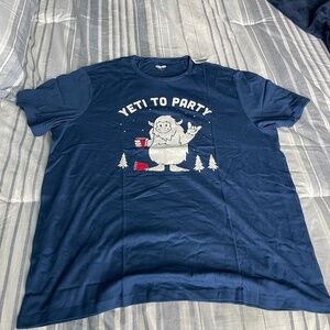 NEW Old Navy Blue Yeti to Party Men’s T-Shirt Size XXL